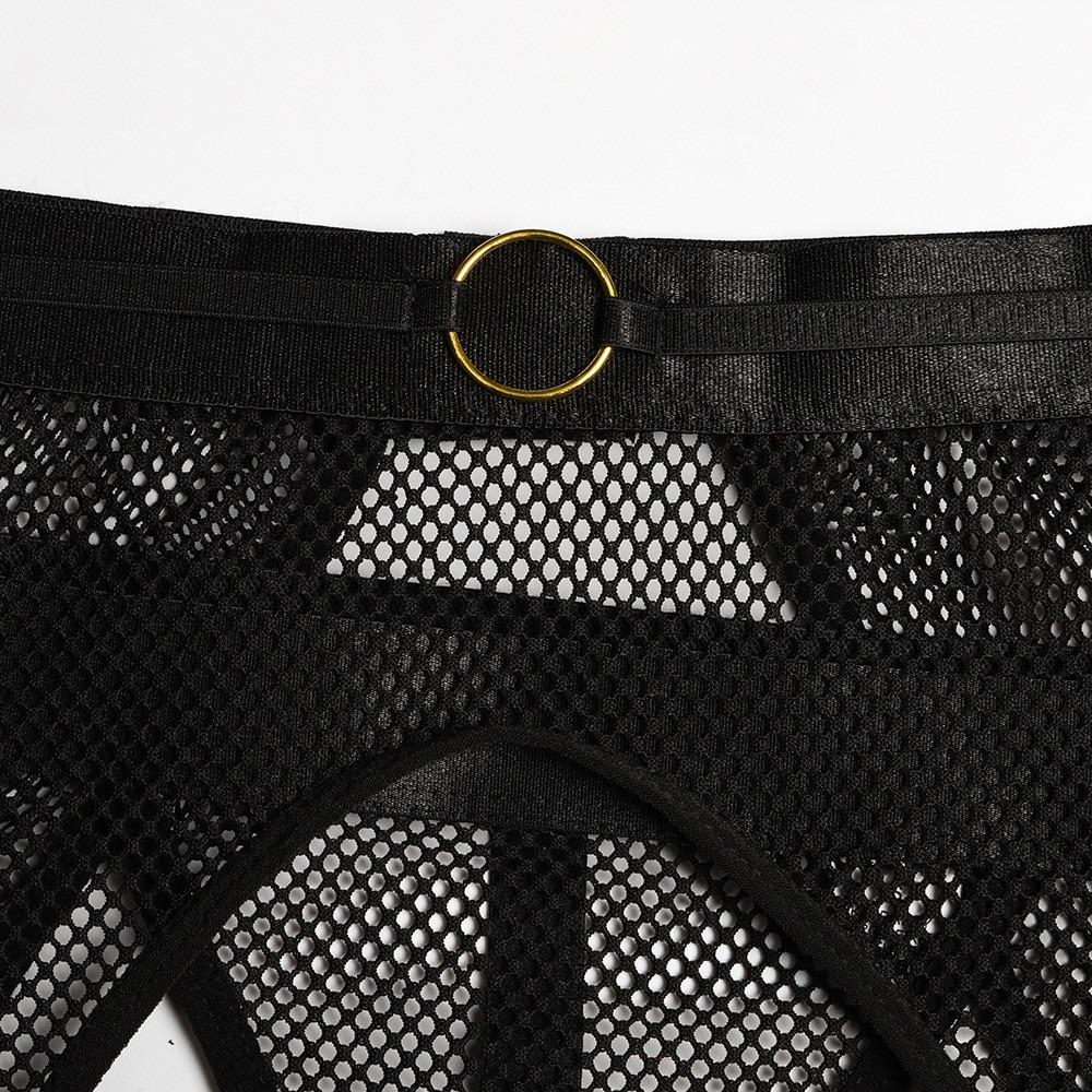 Luxury Hollow Out Exotic Sets With Garters / Sexy Hot Transparent Lingerie / Erotic Female Set - EVE's SECRETS