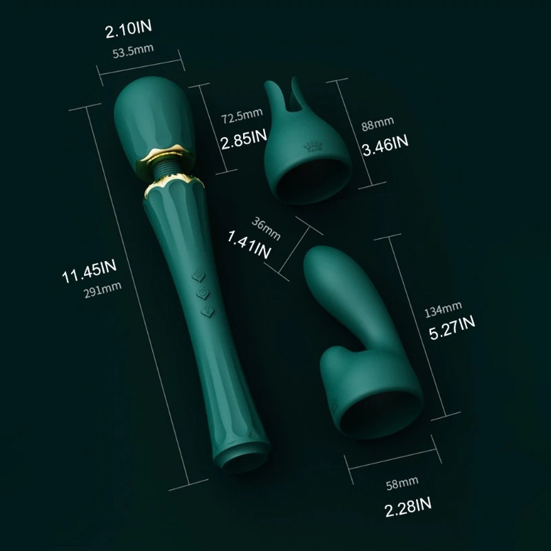 Luxury Waterproof Magic Wand Vibrator / Female Silicone Massager / Women's Sex Toys - EVE's SECRETS