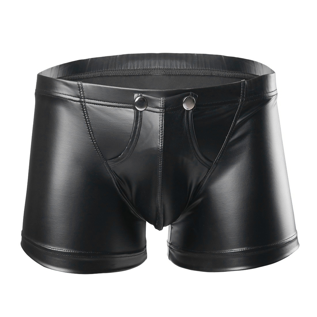 Male Black Boxer Underpants / Fly Pouch Briefs with Buttons / Men's Sexy Underwear - EVE's SECRETS
