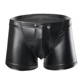 Male Black Boxer Underpants / Fly Pouch Briefs with Buttons / Men's Sexy Underwear - EVE's SECRETS