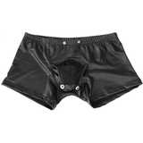 Male Black Boxer Underpants / Fly Pouch Briefs with Buttons / Men's Sexy Underwear - EVE's SECRETS