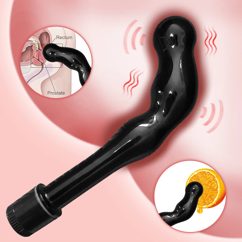 Male Black Prostate Massager / Erotic Waterproof Anal Vibrators / Sex Toys for Men - EVE's SECRETS