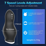 Male Blowjob Sex Toys / Sucking Vibrator for Men / Silicone Masturbation Cup - EVE's SECRETS