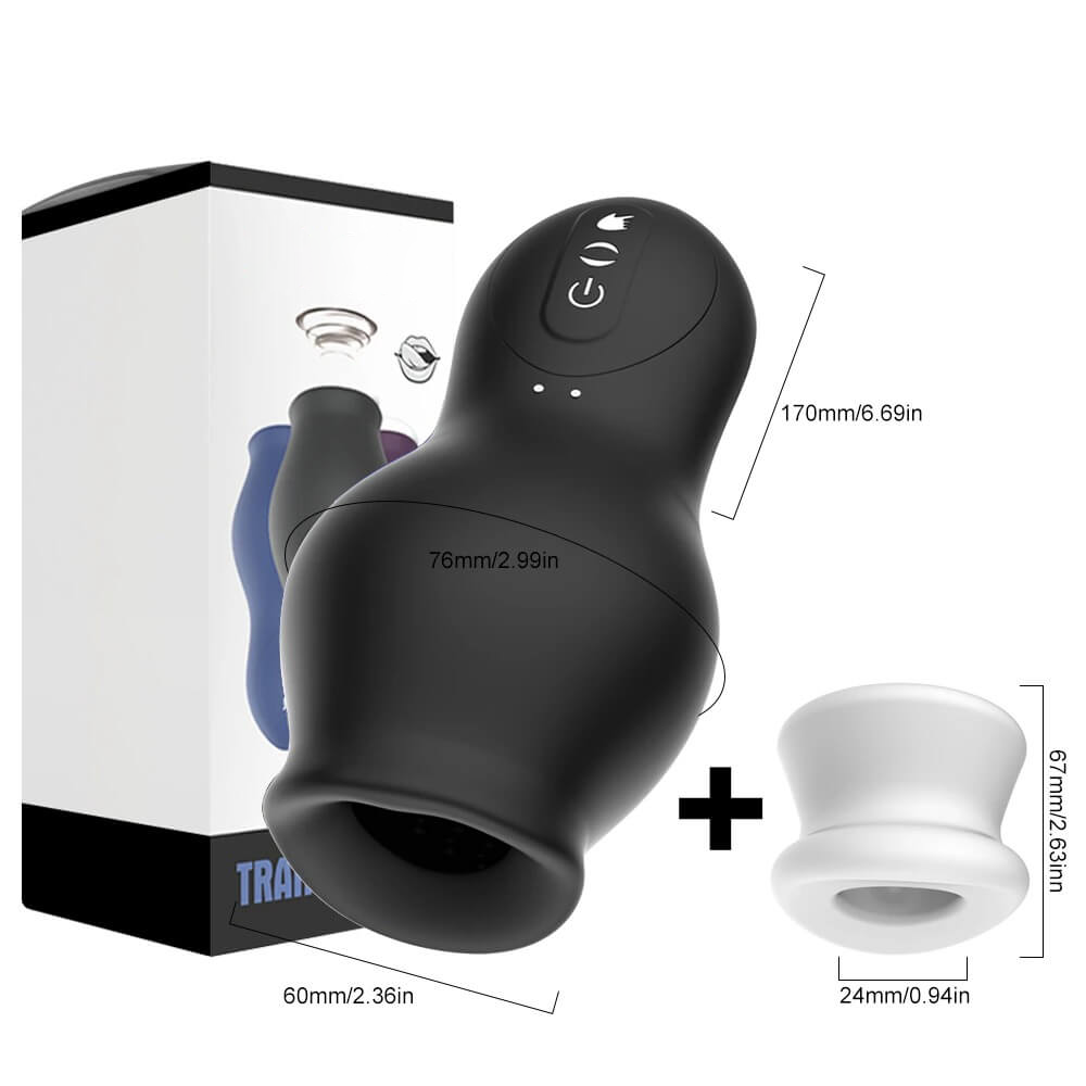 Male Blowjob Sex Toys / Sucking Vibrator for Men / Silicone Masturbation Cup - EVE's SECRETS