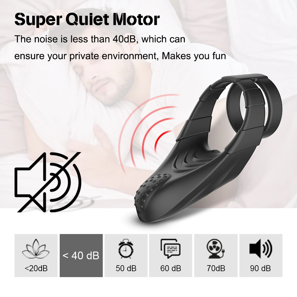 Male Cock Ring Vibrator / Adult Penis Massager / Soft Silicone Sex Toy Ring - EVE's SECRETS