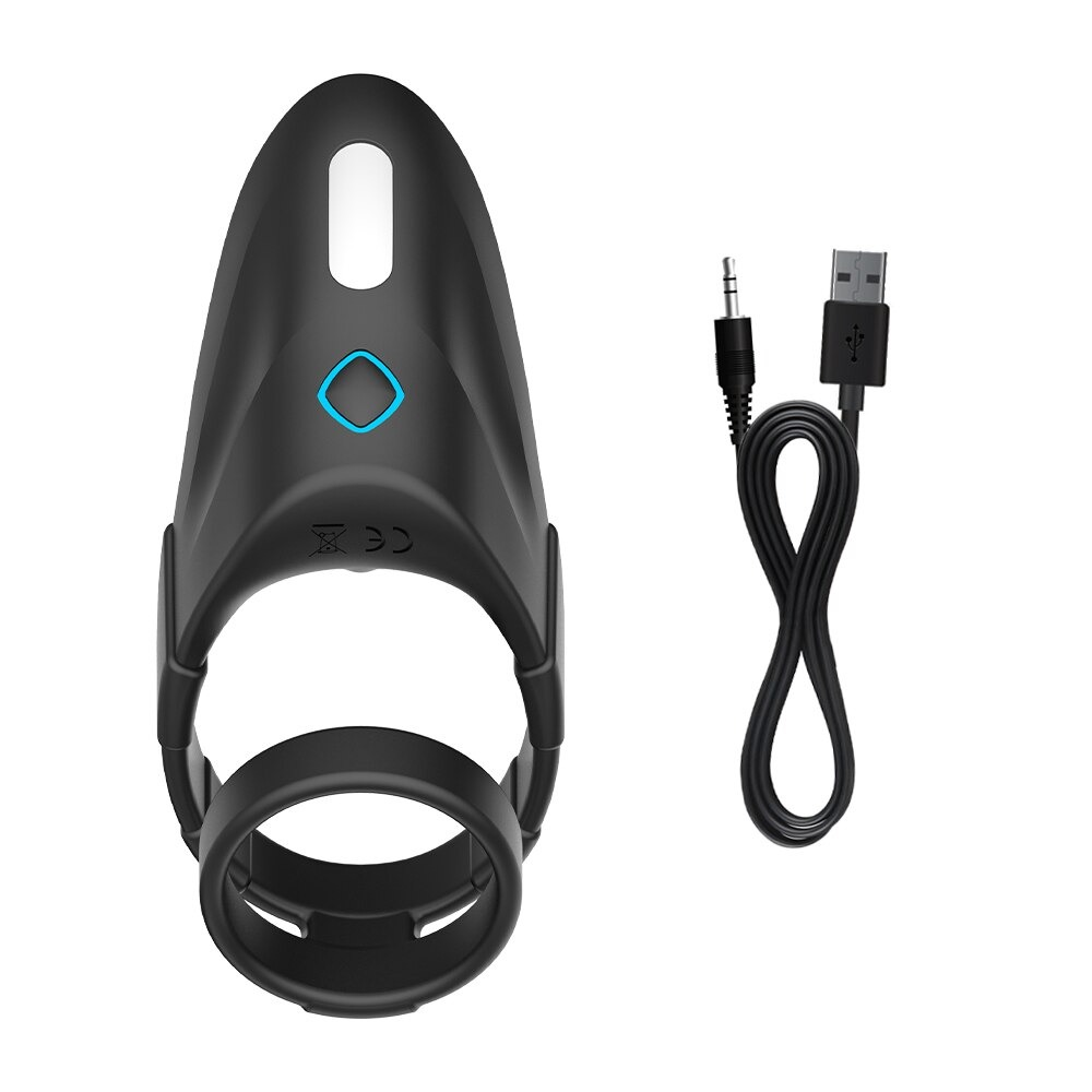 Male Cock Ring Vibrator / Adult Penis Massager / Soft Silicone Sex Toy Ring - EVE's SECRETS