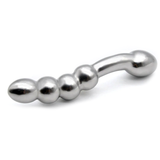 Stainless Steel Beaded Dildo / G-Spot and Anal Metal Masturbator