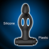 Male Hollow Butt Plug / Adult Prostate Massager / Silicone Anal Vibrator - EVE's SECRETS
