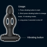 Male Hollow Butt Plug / Adult Prostate Massager / Silicone Anal Vibrator - EVE's SECRETS
