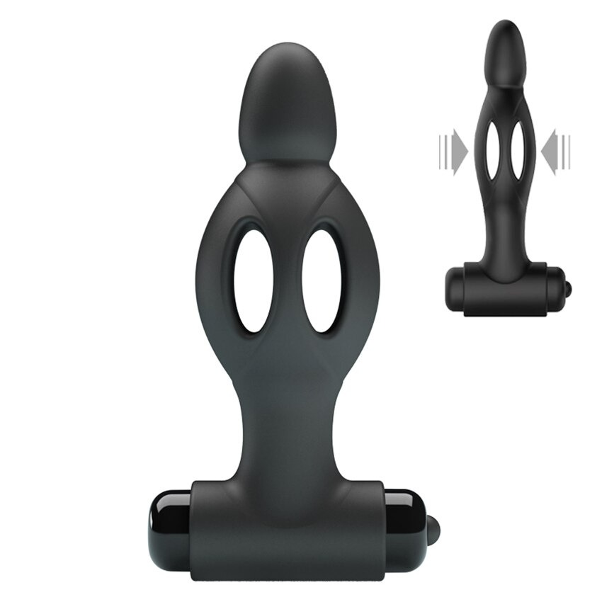 Male Hollow Butt Plug / Adult Prostate Massager / Silicone Anal Vibrator - EVE's SECRETS