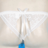 Male Low Rise Crotchless Lingerie / Lace Briefs Elastic Bulge Pouch / Open Butt Bowknot Underwear - EVE's SECRETS