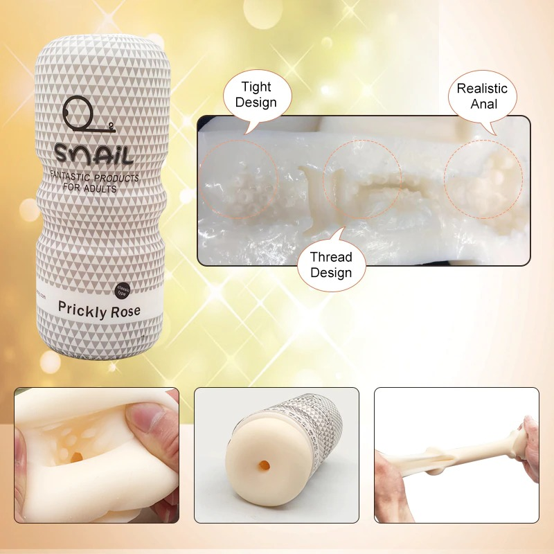 Male Realistic Silicone Masturbation Cups / Vaginal, Anal and Oral Sex Imitation for Men - EVE's SECRETS