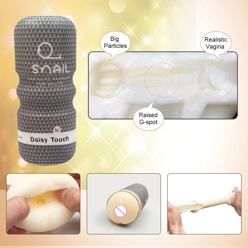 Male Realistic Silicone Masturbation Cups / Vaginal, Anal and Oral Sex Imitation for Men - EVE's SECRETS