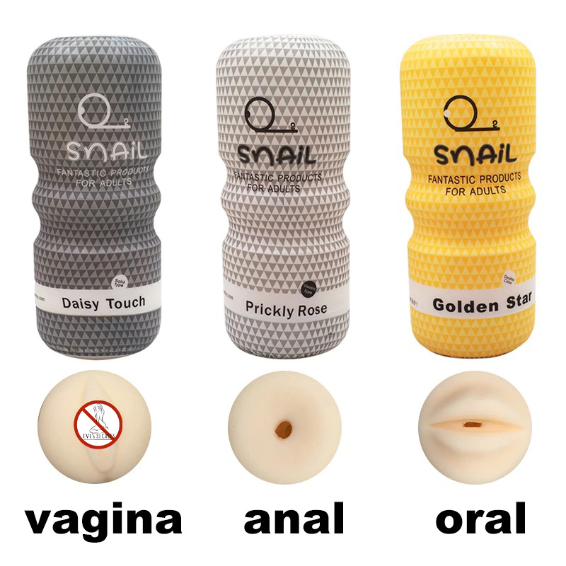 Male Realistic Silicone Masturbation Cups / Vaginal, Anal and Oral Sex Imitation for Men - EVE's SECRETS