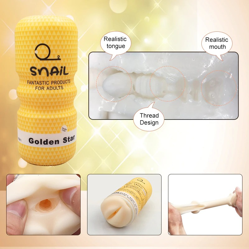 Male Realistic Silicone Masturbation Cups / Vaginal, Anal and Oral Sex Imitation for Men - EVE's SECRETS