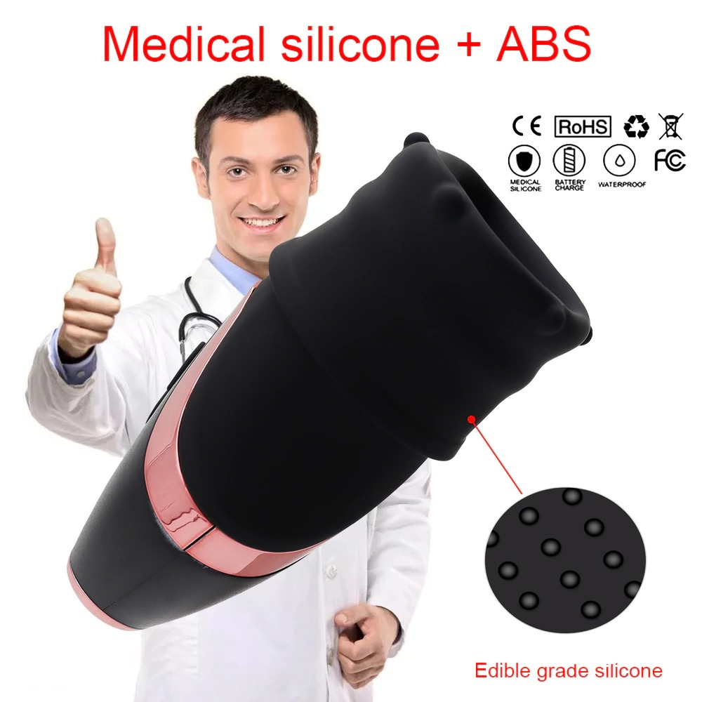 Male Masturbator for Delay Ejaculation / Adult Penis Stimulate Massager / Automatic Oral Sex Toy - EVE's SECRETS