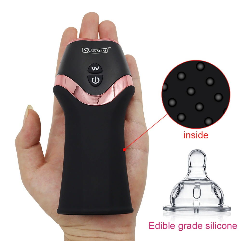 Male Masturbator for Delay Ejaculation / Adult Penis Stimulate Massager / Automatic Oral Sex Toy - EVE's SECRETS