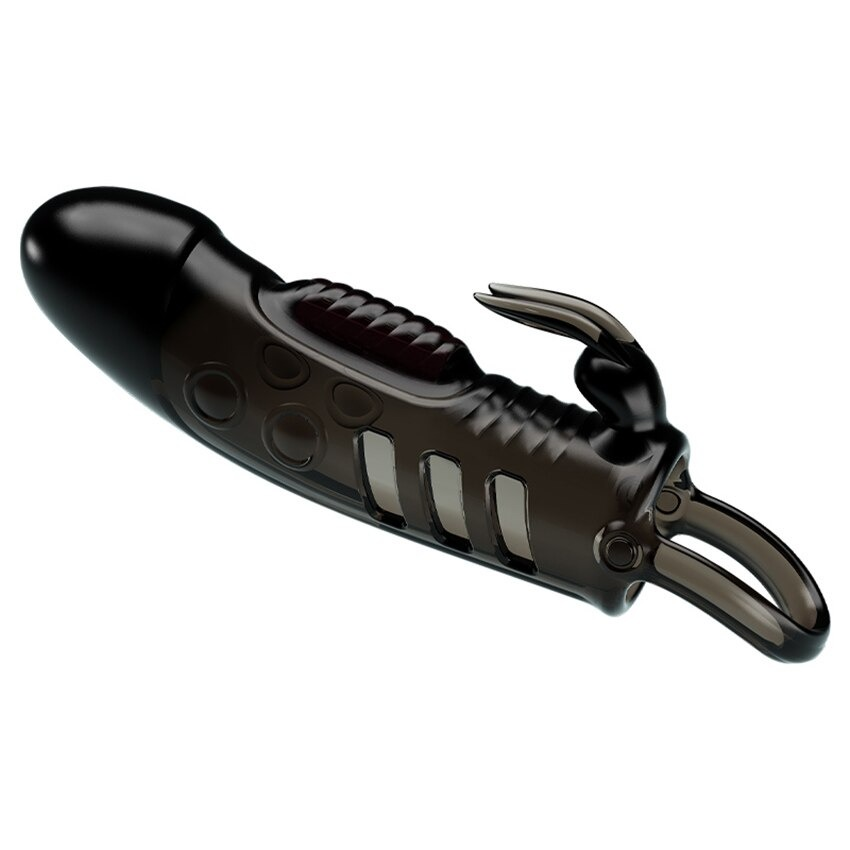 Male Masturbator Sex Toy / Cock Ring with Rabbit Clitoral Vibrator / Vibrator Penis - EVE's SECRETS