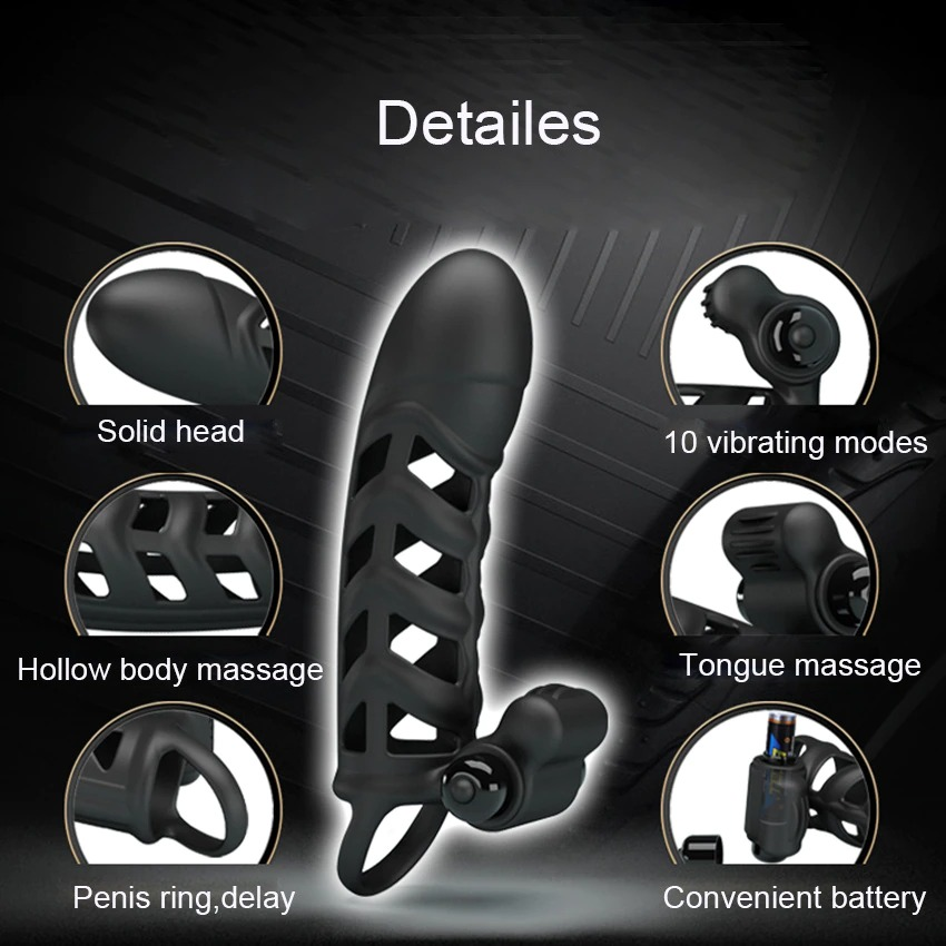 Male Masturbator Sex Toy / Cock Ring with Rabbit Clitoral Vibrator / Vibrator Penis - EVE's SECRETS
