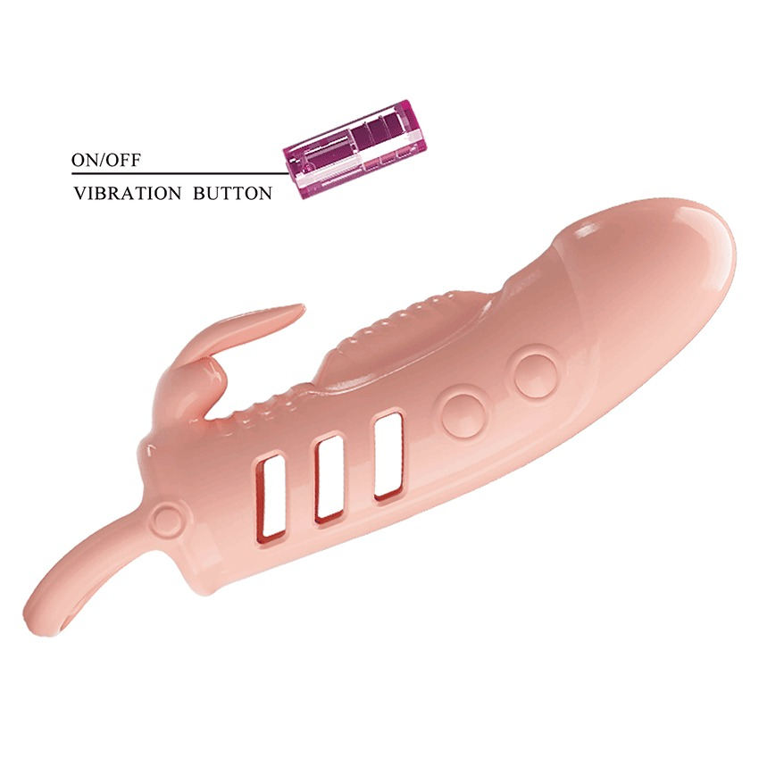 Male Masturbator Sex Toy / Cock Ring with Rabbit Clitoral Vibrator / Vibrator Penis - EVE's SECRETS