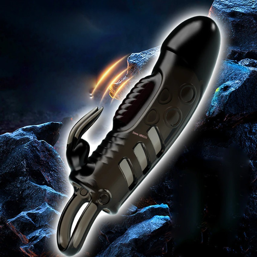 Male Masturbator Sex Toy / Cock Ring with Rabbit Clitoral Vibrator / Vibrator Penis - EVE's SECRETS
