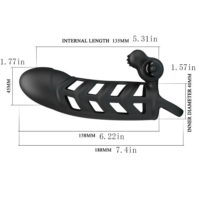 Male Masturbator Sex Toy / Cock Ring with Rabbit Clitoral Vibrator / Vibrator Penis - EVE's SECRETS