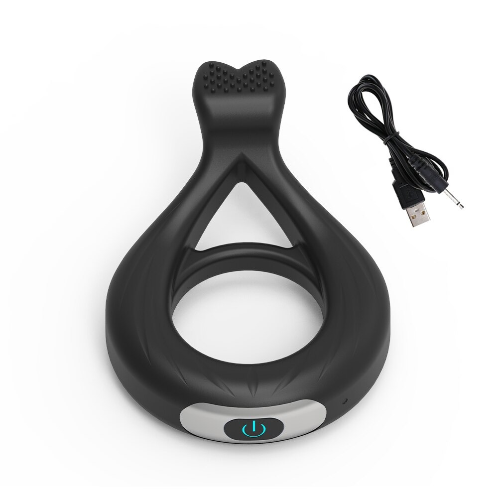 Male Penis Vibrating Ring for Delay Ejaculation with 10 Modes / Cock Ring for Men / Adult Sex Toys - EVE's SECRETS