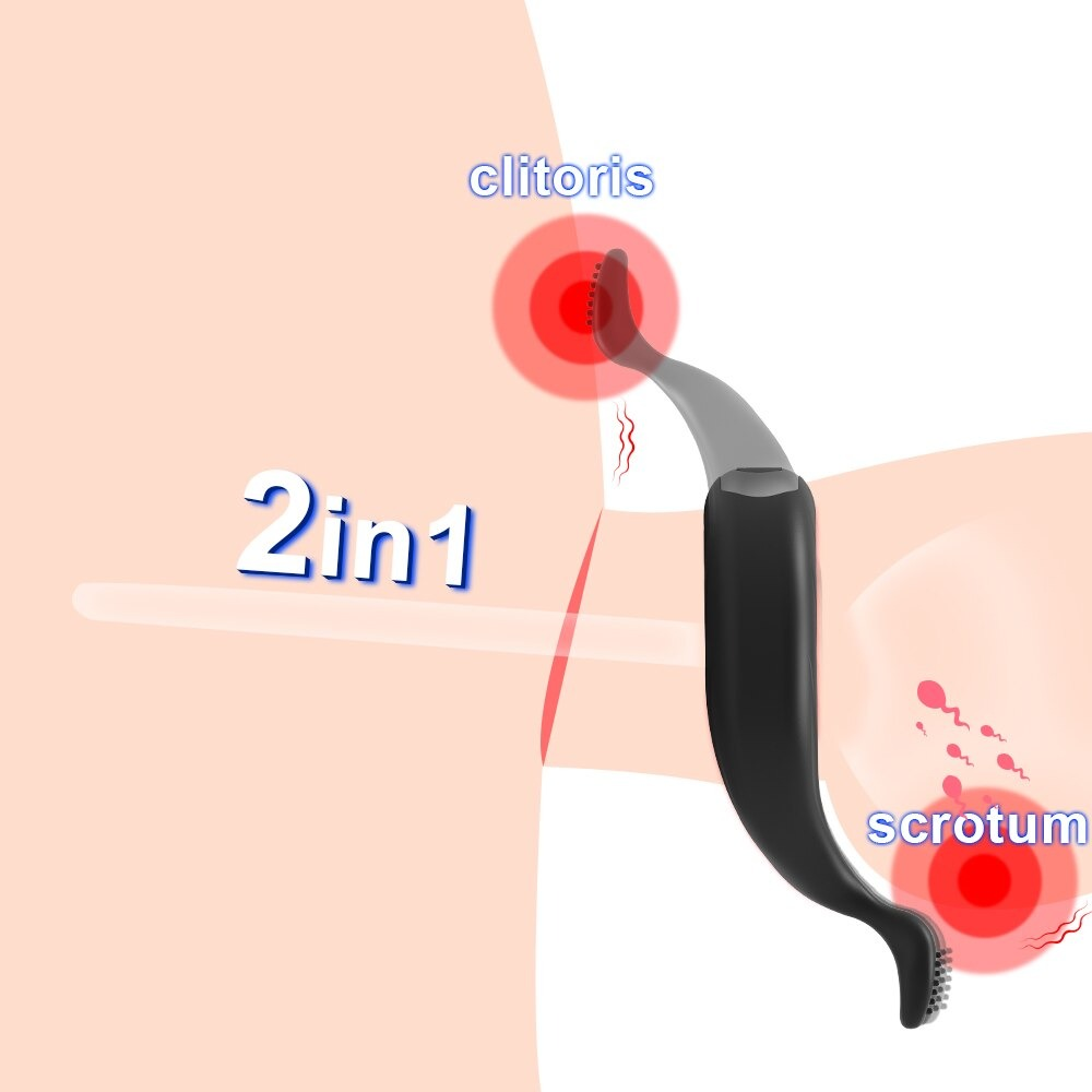 Male Penis Vibrating Ring for Delay Ejaculation with 10 Modes / Cock Ring for Men / Adult Sex Toys - EVE's SECRETS
