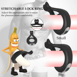 Male Penis Vibrating Ring for Delay Ejaculation with 10 Modes / Cock Ring for Men / Adult Sex Toys - EVE's SECRETS