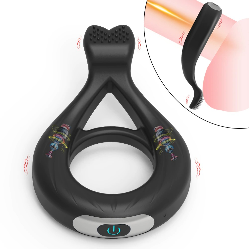 Male Penis Vibrating Ring for Delay Ejaculation with 10 Modes / Cock Ring for Men / Adult Sex Toys - EVE's SECRETS