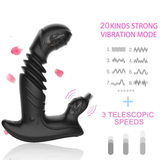 Male Prostate Massage Vibrator / Automatic Telescopic Butt Plugs with Remote Control - EVE's SECRETS