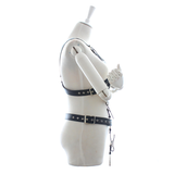 Male PU Leather Body Harness / Men's Black Adjustable Shoulder Belts - EVE's SECRETS