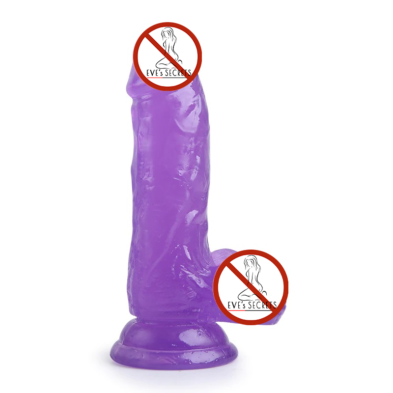 Male Realistic Jelly Dildo With Suction Cup / Artificial Dick for Masturbation / Women's Sex toys - EVE's SECRETS