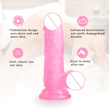 Male Realistic Jelly Dildo With Suction Cup / Artificial Dick for Masturbation / Women's Sex toys - EVE's SECRETS