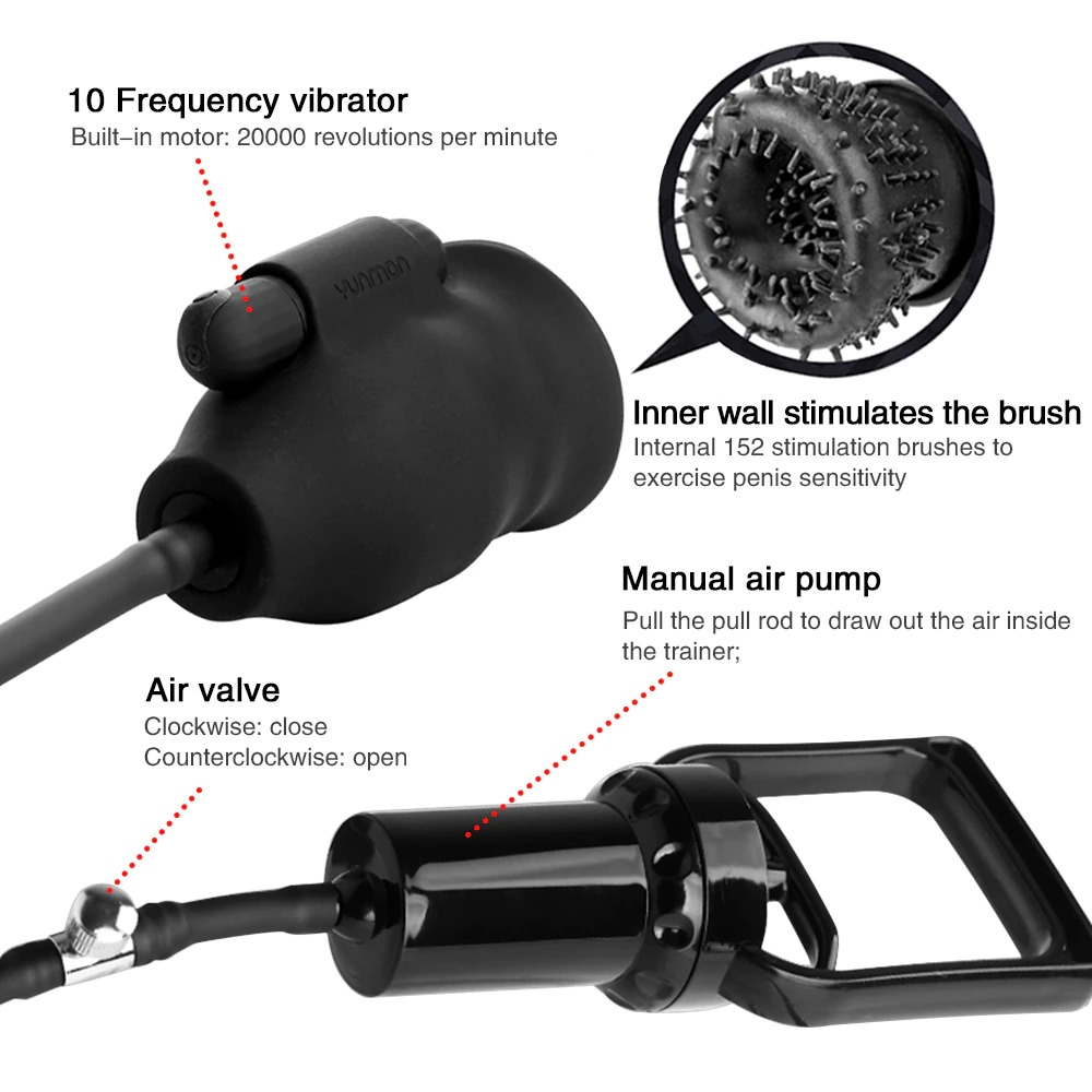 Male Sex Toy Masturbator / Adult Penis Pump for Lasting Erection - EVE's SECRETS