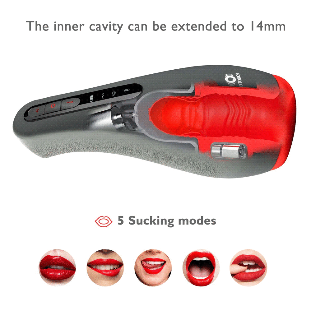 Male Silicone Masturbator Vibrator / Automatic Heating and Sucking Blowjob Machine - EVE's SECRETS