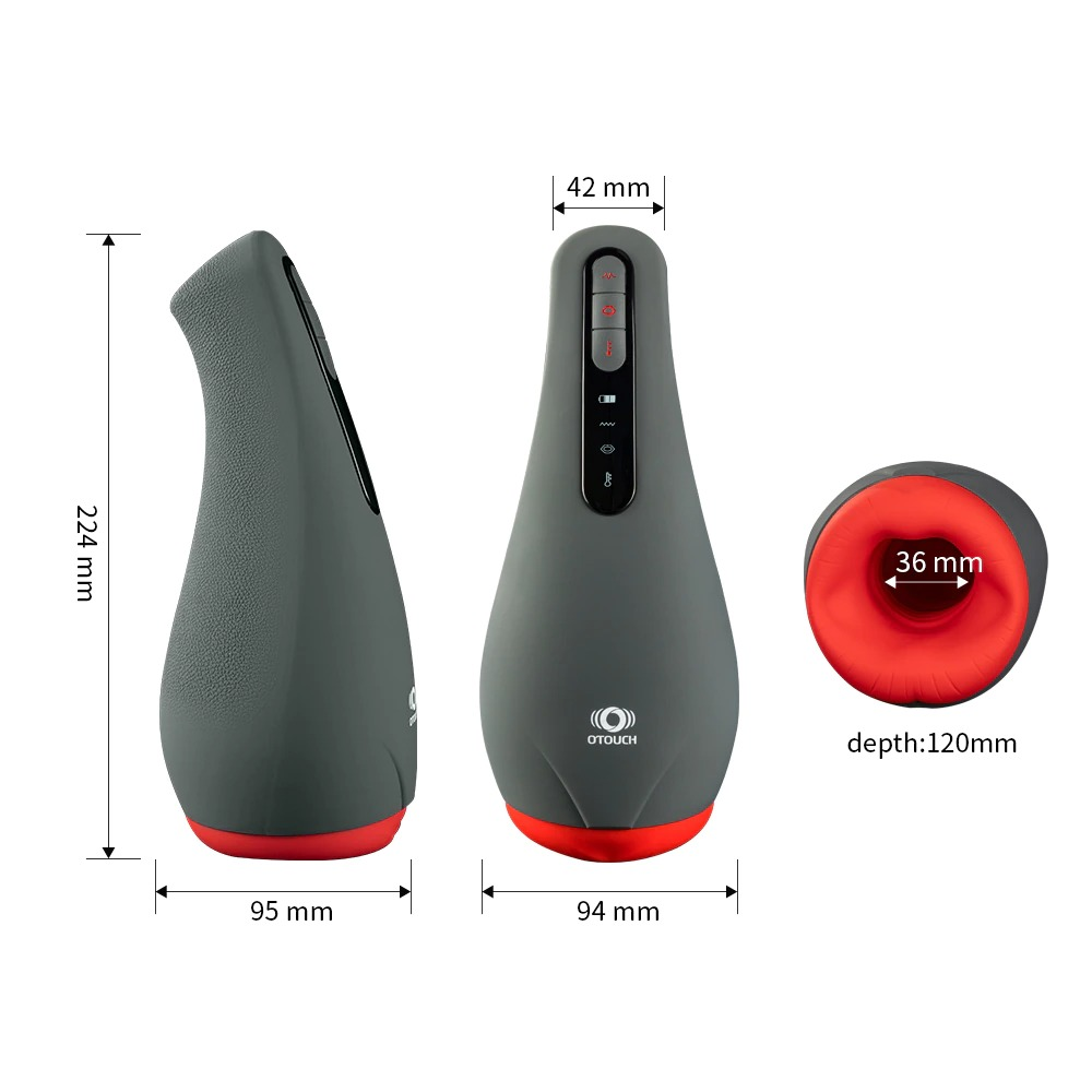 Male Silicone Masturbator Vibrator / Automatic Heating and Sucking Blowjob Machine - EVE's SECRETS