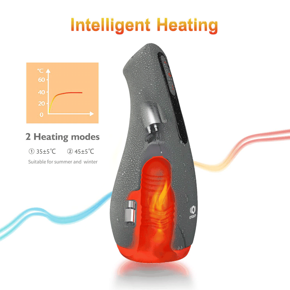 Male Silicone Masturbator Vibrator / Automatic Heating and Sucking Blowjob Machine - EVE's SECRETS