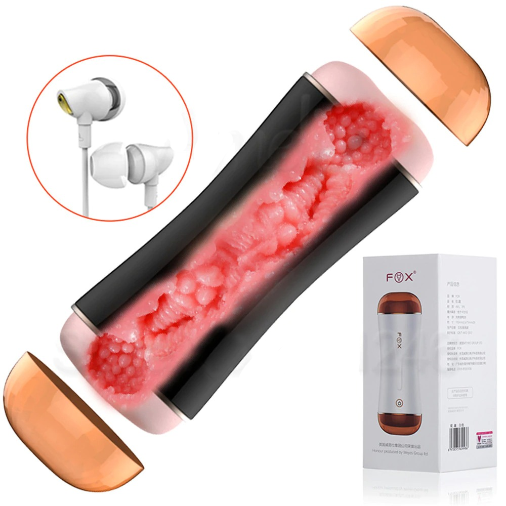 Male Vagina Anal Double Channel Masturbator / Men Masturbation Cup Realistic Pussy - EVE's SECRETS