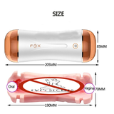 Male Vagina Anal Double Channel Masturbator / Men Masturbation Cup Realistic Pussy - EVE's SECRETS