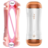 Male Vagina Anal Double Channel Masturbator / Men Masturbation Cup Realistic Pussy - EVE's SECRETS