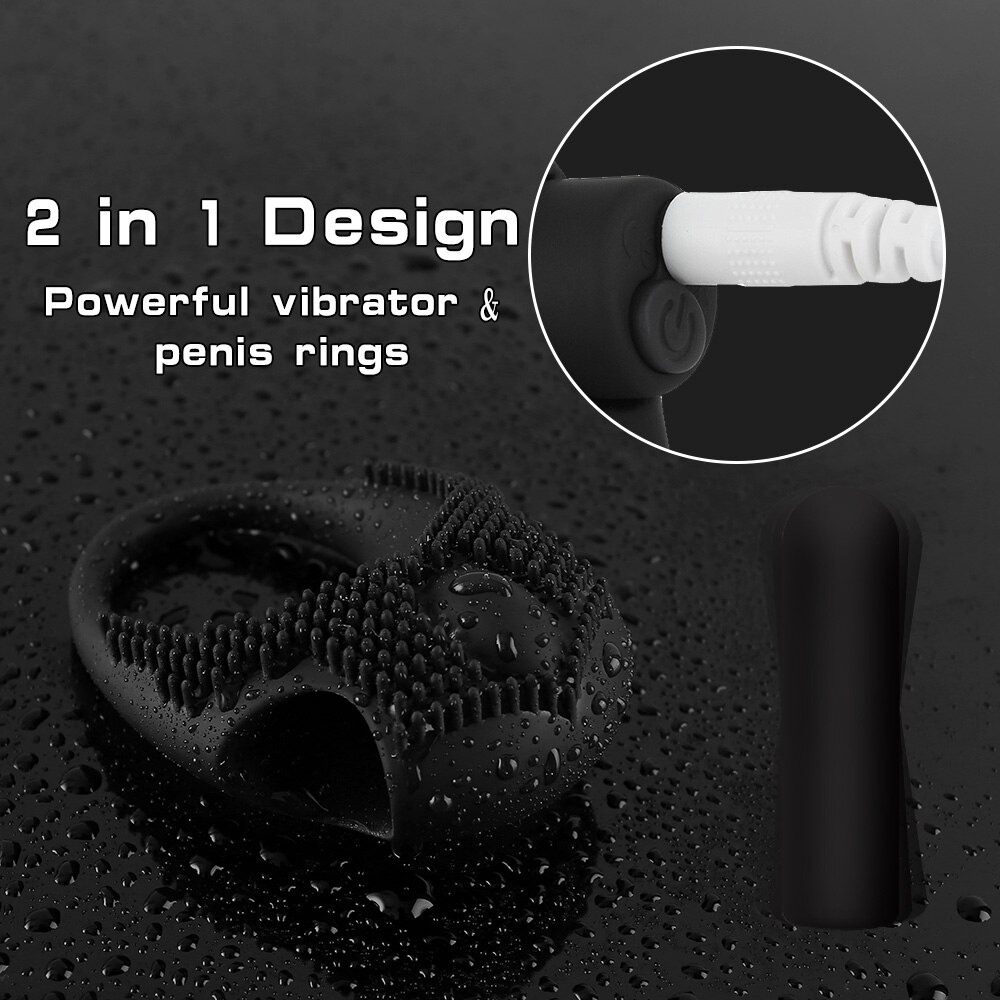 Male Vibrating Penis Ring / Cock Ring for Delayed Ejaculation / Adult Sex Toys For Men - EVE's SECRETS