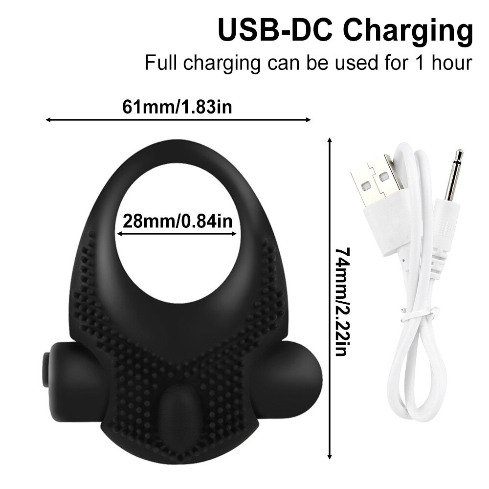 Male Vibrating Penis Ring / Cock Ring for Delayed Ejaculation / Adult Sex Toys For Men - EVE's SECRETS