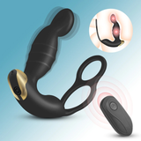 Male Vibrator Prostate Massager / Silicone Anal Plug with Ring / Men Sex Toy Prostate Stimulator - EVE's SECRETS
