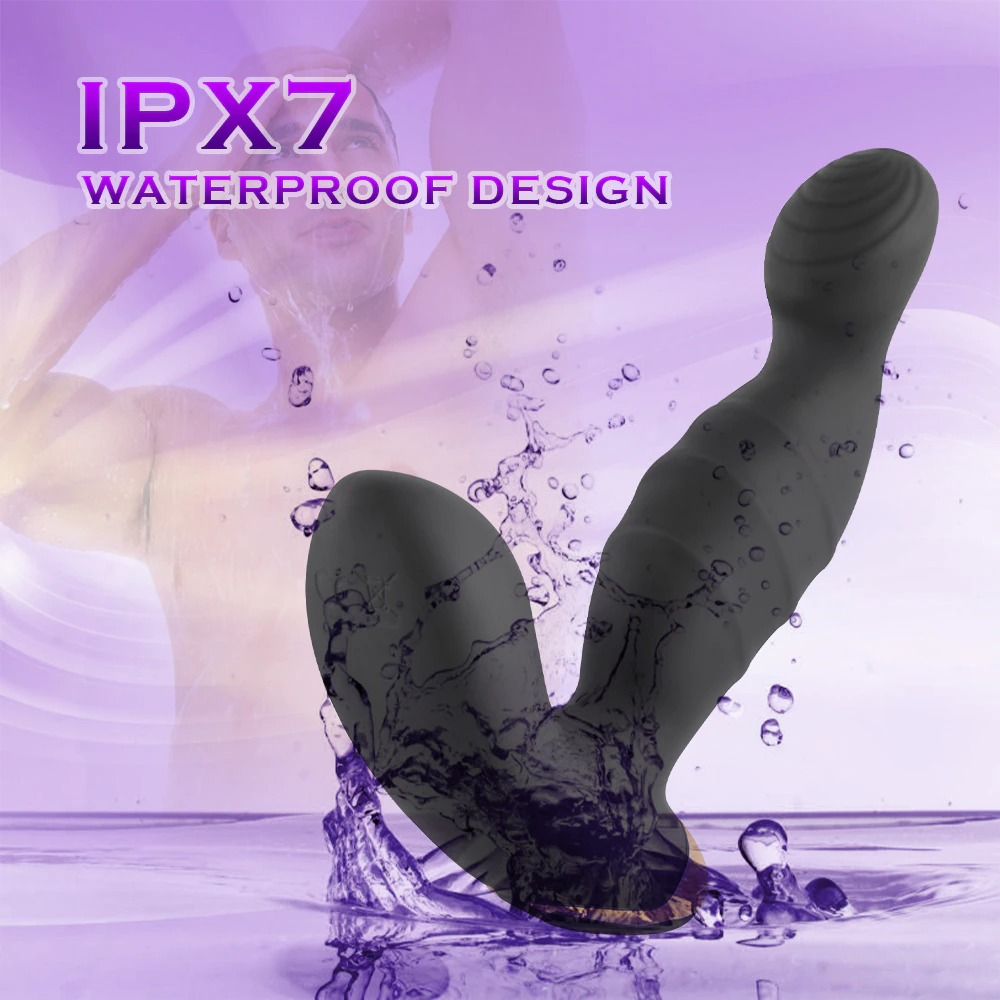 Male Vibrator Prostate Massager / Silicone Anal Plug with Ring / Men Sex Toy Prostate Stimulator - EVE's SECRETS