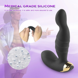 Male Vibrator Prostate Massager / Silicone Anal Plug with Ring / Men Sex Toy Prostate Stimulator - EVE's SECRETS