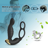 Male Vibrator Prostate Massager / Silicone Anal Plug with Ring / Men Sex Toy Prostate Stimulator - EVE's SECRETS