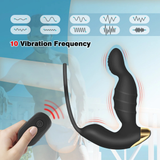 Male Vibrator Prostate Massager / Silicone Anal Plug with Ring / Men Sex Toy Prostate Stimulator - EVE's SECRETS