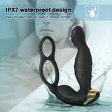 Male Vibrator Prostate Massager / Silicone Anal Plug with Ring / Men Sex Toy Prostate Stimulator - EVE's SECRETS