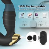 Male Vibrator Prostate Massager / Silicone Anal Plug with Ring / Men Sex Toy Prostate Stimulator - EVE's SECRETS